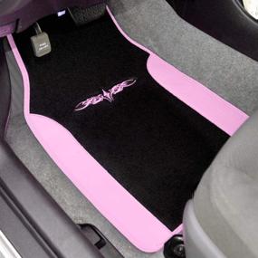 img 2 attached to BDK CarXS Fresh Two-Tone Carpet Floor Mats Interior Accessories