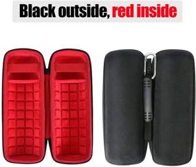 img 2 attached to Заменяемый чехол Co2CREA Hard Travel Case для водонепроницаемой портативной Bluetooth-колонки JBL FLIP 5 (черный чехол с красным внутри)