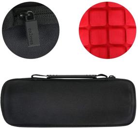 img 1 attached to Заменяемый чехол Co2CREA Hard Travel Case для водонепроницаемой портативной Bluetooth-колонки JBL FLIP 5 (черный чехол с красным внутри)