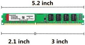 img 2 attached to 🔥 High-Performance 2x2GB DDR2 (4GB Kit) 800MHz Desktop Memory: PC2-6400 CL6 240Pin 1.8V Non-ECC Unbuffered UDIMM RAM