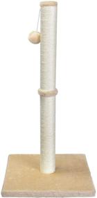 img 4 attached to 🐱 Petellow 31'' Tall Cat Scratching Post with Hanging Ball - Durable Furniture for Large Indoor Cats - Sisal Claw Scratcher - 4 Colors Available