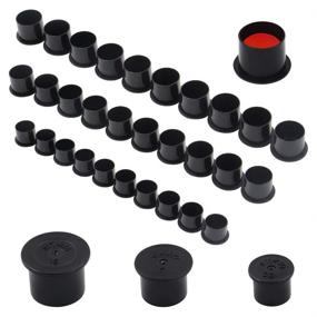 img 2 attached to 🖋️ Autdor Tattoo Ink Caps Cups - 300pcs Mixed Sizes with Base for Tattoo Machine, Ink, Microblading Supplies