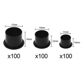 img 3 attached to 🖋️ Autdor Tattoo Ink Caps Cups - 300pcs Mixed Sizes with Base for Tattoo Machine, Ink, Microblading Supplies