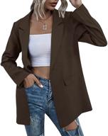 womens oversized blazers business jackets logo