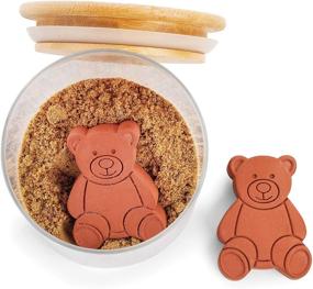 img 1 attached to 🐻 Fox Run Brown Sugar Bear: 2-Pack Keeper and Saver for Freshness