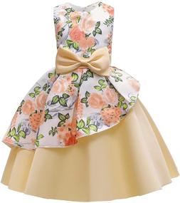 img 4 attached to 👗 Sleeveless Printed Sundress for Toddler Girls - Perfect for Special Occasions