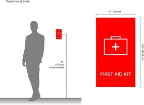 img 1 attached to 🆘 Kubik Letters First Aid Kit Sign: Ensuring Easy Spotting and Quick Access to Emergency Medical Supplies