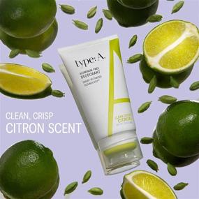 img 2 attached to 🌿 Type:A Crisp Citron Natural Deodorant for Women - Aluminum Free, Safe for Sensitive Skin, Dry Touch Cream - 2.8oz