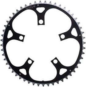 img 4 attached to 🖤 Black/Silver Origin8 Alloy Ramped Chainrings