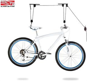 img 3 attached to 🚲 Arltb Bike Lift Hoist: Garage Ceiling-Mounted System for Mountain Bikes and Road Bikes - Silver (50lbs Capacity)