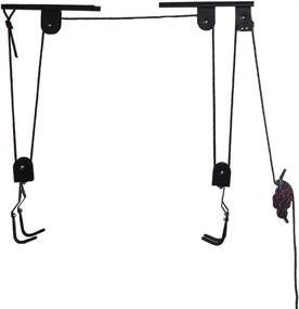 img 4 attached to 🚲 Arltb Bike Lift Hoist: Garage Ceiling-Mounted System for Mountain Bikes and Road Bikes - Silver (50lbs Capacity)
