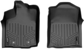 img 4 attached to 🚗 2016-2017 Toyota Tacoma MAXLINER Floor Mats 1st Row Liner Set Black (All Models)