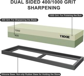 img 2 attached to 🔪 Ykooe Waterstone Sharpening Whetstones with Silicone Abrasive - Finishing Products for Optimal Results