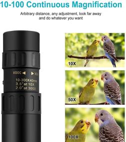 img 3 attached to High-Definition Monocular Telescope with Zoom for Smartphone - Waterproof, Fogproof, Easy Focus - Ideal for Adults, Hiking, and Hunting