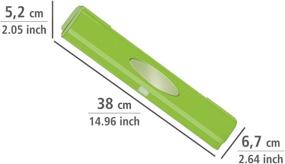 img 1 attached to 🔪 WENKO Slide Refillable Wrap Dispenser: Convenient Aluminium & Plastic Tin/Foil Cutter in Green