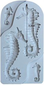 img 1 attached to Seahorse Shape Fondant Cake Mold: Ideal Tool for Baking, Candy Making, and Cake Decorating