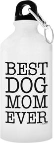 img 1 attached to 🐶 ThisWear Dog Mom Aluminum Water Bottle with Cap & Sport Top - The Perfect Gift for Dog Lovers!