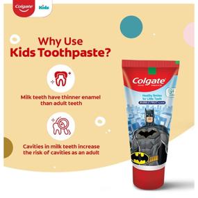 img 2 attached to Colgate Kids Spiderman Blue Toothpaste