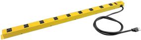 img 2 attached to 🟡 ShopMAX Pro 31615 NCC31615 Stanley Surge-Protector Power Bar with 9 Outlets, 6-Foot Cord - Yellow