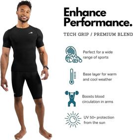 img 2 attached to CompressionZ Short Sleeve Compression Shirt Sports & Fitness for Cycling