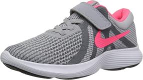 img 4 attached to NIKE Revolution Sneaker White Team Red Black Sports & Fitness in Running