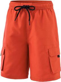 img 4 attached to 🩲 TSLA Swimtrunks Shorts: A Perfect Blend of Style and Comfort for Boys!