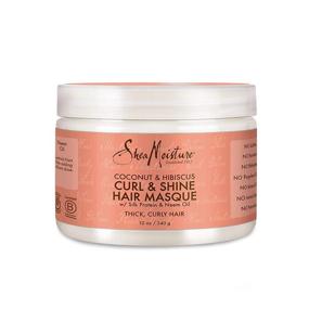 img 2 attached to SheaMoisture Hair Masque 12 oz: Nourish Dry Curls with Coconut & Hibiscus and Shea Butter