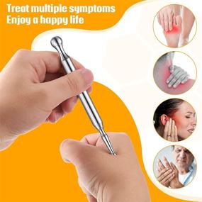 img 2 attached to Stainless Acupressure Pen Deep Relaxing Self Massage