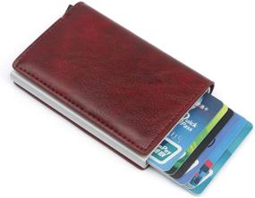 img 2 attached to Genuine Aluminum Automatic Men's Accessories: CHJGLNL 💼 Blocking Wallets for Card Cases & Money Organizers