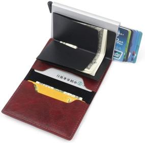 img 1 attached to Genuine Aluminum Automatic Men's Accessories: CHJGLNL 💼 Blocking Wallets for Card Cases & Money Organizers