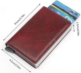 img 3 attached to Genuine Aluminum Automatic Men's Accessories: CHJGLNL 💼 Blocking Wallets for Card Cases & Money Organizers