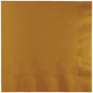 🍽️ glittering gold lunch napkins - creative converting 663276b, 50 count, 2-ply paper, 6.5"x6.5 logo