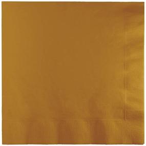 img 2 attached to 🍽️ Glittering Gold Lunch Napkins - Creative Converting 663276B, 50 Count, 2-Ply Paper, 6.5"x6.5