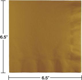 img 1 attached to 🍽️ Glittering Gold Lunch Napkins - Creative Converting 663276B, 50 Count, 2-Ply Paper, 6.5"x6.5