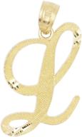 💎 ice fire jewelry cursive alphabet women's jewelry: perfect for pendants & coins logo