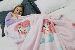 img 3 attached to 🏻 Personalized Pink Mermaid Glow in The Dark Throw Blanket 50 x 60 Inches - Ideal Gift for Kids, Adults, and Everyday Use