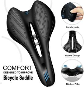 img 1 attached to 🚵 OKBONN Mountain Bike Seat: Waterproof Replacement Bicycle Seats for Enhanced Comfort on MTB, Road, and Fitness Bikes