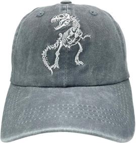 img 4 attached to 🦴 Skeleton Dinosaur Baseball Boys' Accessories: NVJUI JUFOPL Hats & Caps