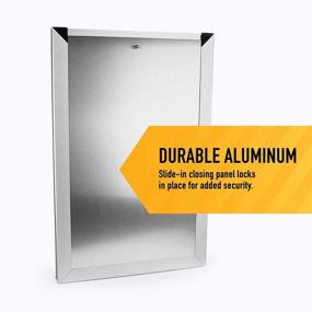 img 2 attached to 🚪 Premium Extra Large Dual Flap Heavy Duty Rustproof Dog Doors for Exterior Doors - Solid Aluminum Frame with Magnetic Closure and Optimal Seal to Keep Bad Weather Out