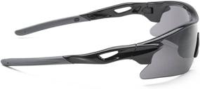 img 2 attached to 🕶️ Durable TR90 Frame Sports Wrap Sunglasses for Cycling, Skiing, and Golf - Unbreakable!