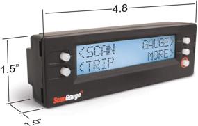 img 3 attached to ScanGauge SG2 II Ultra Compact 3-in-1 Automotive Computer - Real-Time Fuel Economy Digital Gauges, Black, 5 Inch