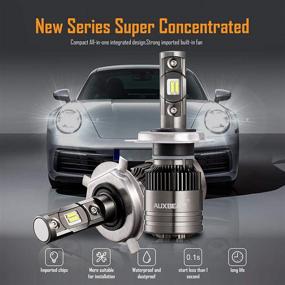 img 3 attached to 💡 Auxbeam H4 9003 HB2 LED Light Bulbs: Powerful 70W 8000lm Conversion Kit with Temperature Control - F-T1 Series (2 Pcs)