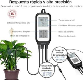 img 2 attached to 🌡️ MOES Smart WiFi Temperature Controller Thermostat Outlet - Perfect for Greenhouse Brewing & Reptile Breeding, Remote Control, -22-221℉, 10A 1250W ETL Listed