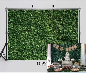 img 2 attached to 🍃 SJOLOON 7X5ft Green Leaves Backdrop | Grass Backdrop for Natural Green Lawn Party Photography | Birthday, Newborn Baby, Lover, Wedding Photo Studio Props - Product #10923