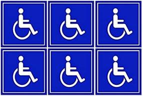 img 1 attached to Disabled Wheelchair Compliant Handicap Stickers Scrapbooking & Stamping