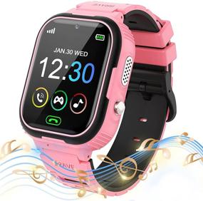img 4 attached to Kids Smart Watch For Boys Girls - Touch Screen Smartwatch With Phone Call SOS Music Player Alarm Camera Games For Christmas Birthday Cell Phones & Accessories