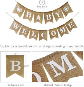 img 1 attached to Bae Belle Decor: Stylish and Chic Gender-Neutral Baby Shower Decorations in Grey and Silver