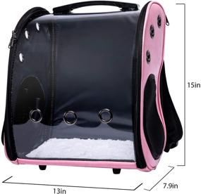 img 3 attached to 🐱 Dubulle Cat Backpack Carrier: A Convenient Space Capsule Pet Carrier for Small Dogs, Airline Approved Travel Backpack