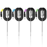 🔥 chugod grilling bbq meat thermometer probe 4 pack - stainless steel replacement temperature probes for chugod bluetooth meat thermometer logo