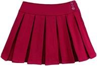 timeless elegance: bienzoe classical pleated school uniform girls' clothing in skirts & skorts logo